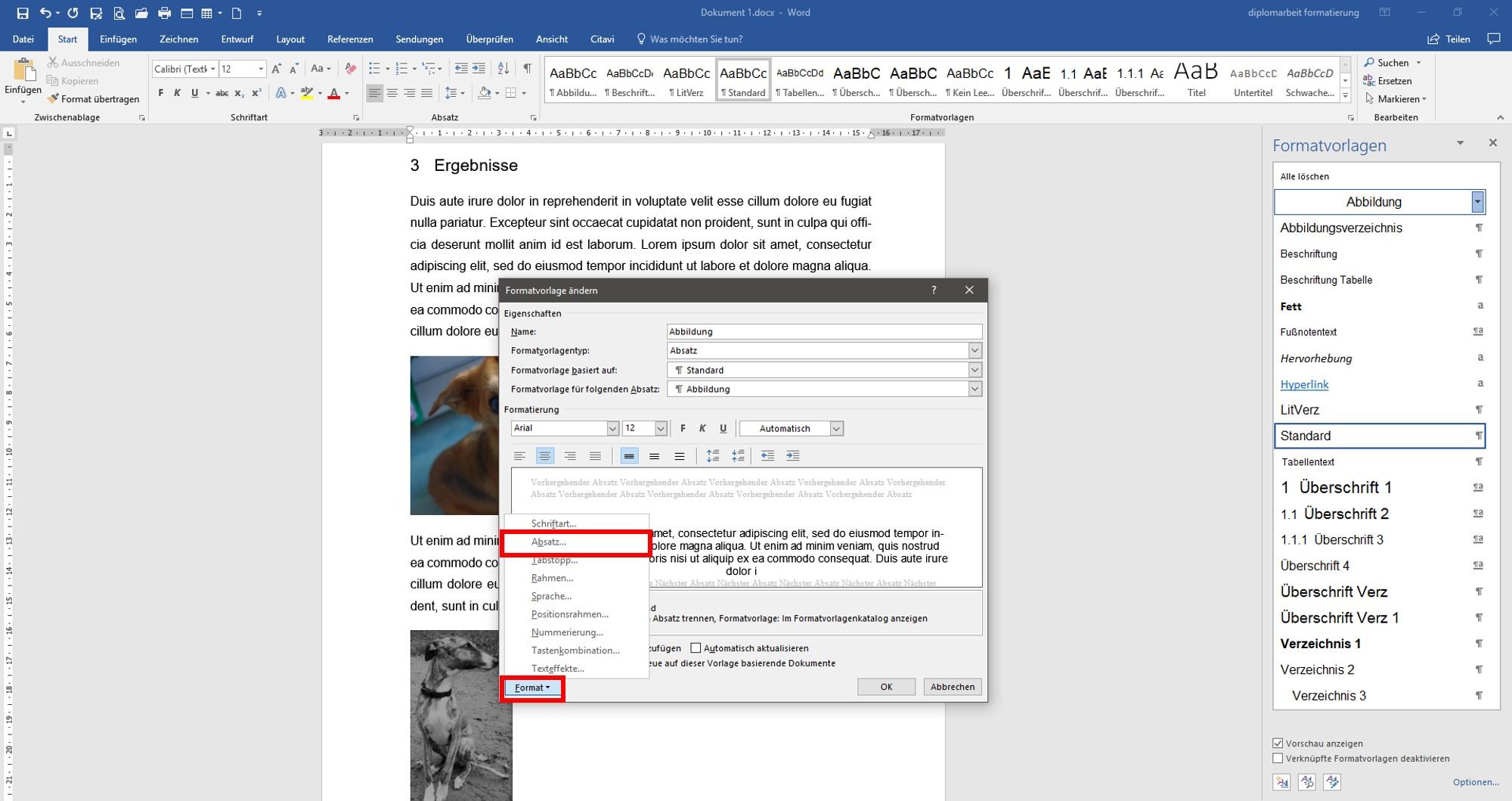 Formatvorlage_Abbildung8a Abbildungen formatieren