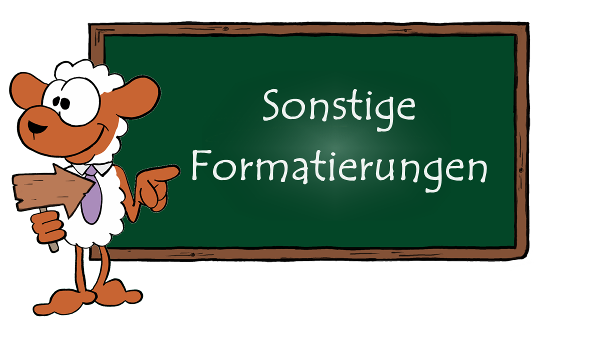 0_Sonstiges image Sonstige Formatierungen