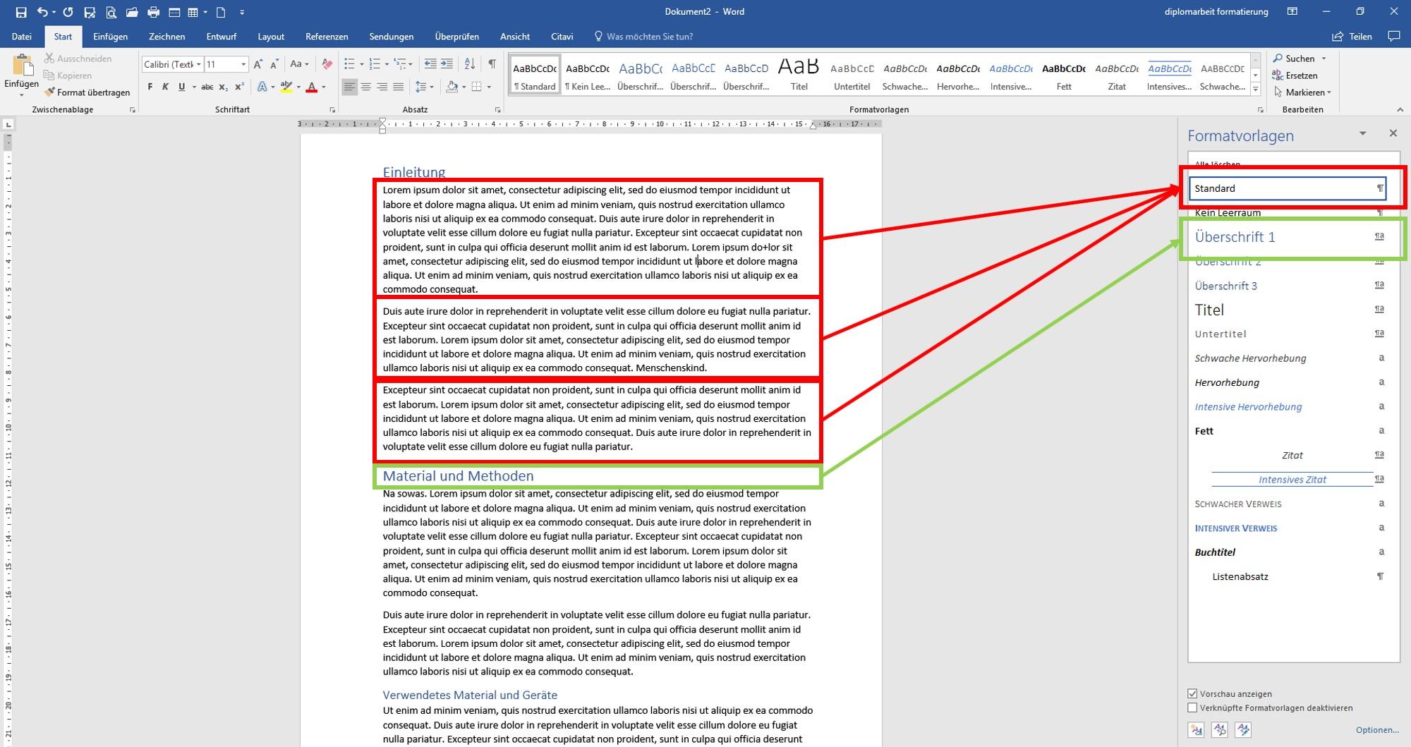 Word - Formatvorlage bearbeiten| layoutheo.de