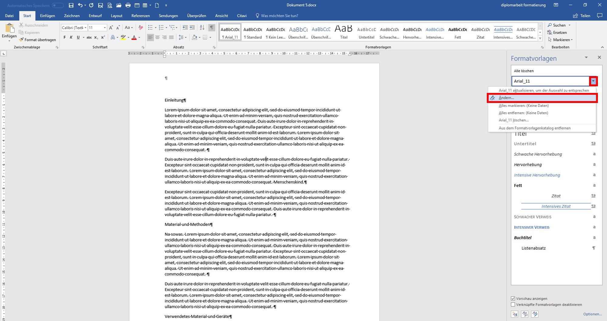 neuformat6 Eigene Formatvorlage erstellen